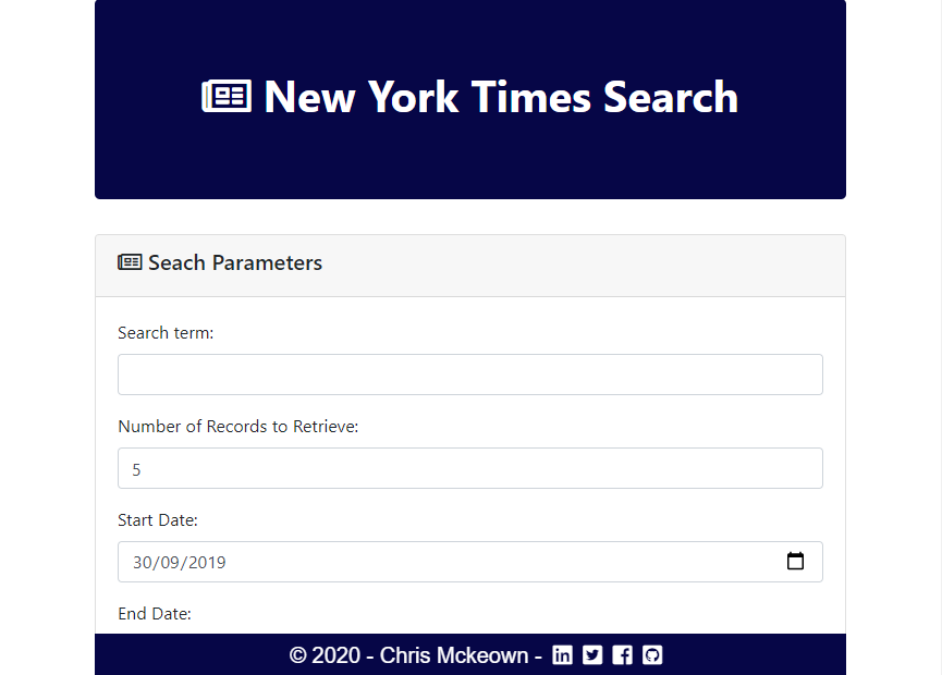 New Your Times Search