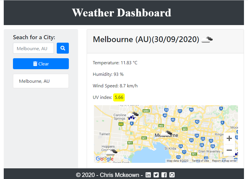 Weather Dashboard